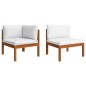 vidaXL Set Divani da Giardino 2 pz con Cuscini Massello d'Acacia vidaXL Set Divani da Giardino 2 pz con Cuscini Massello d'Acacia