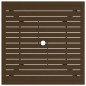vidaXL Tavolo da Giardino Marrone 81,5x81,5x72 cm in Acciaio vidaXL Tavolo da Giardino Marrone 81,5x81,5x72 cm in Acciaio