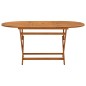 vidaXL Tavolo da Giardino Pieghevole 160x85x75cm Massello di Eucalipto vidaXL Tavolo da Giardino Pieghevole 160x85x75cm Massello di Eucalipto