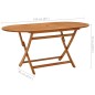 vidaXL Tavolo da Giardino Pieghevole 160x85x75cm Massello di Eucalipto vidaXL Tavolo da Giardino Pieghevole 160x85x75cm Massello di Eucalipto