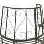 vidaXL Panchina Semicircolare per Albero 160 cm in Acciaio vidaXL Panchina Semicircolare per Albero 160 cm in Acciaio