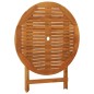 vidaXL Tavolo da Giardino Pieghevole Ø90x75cm Massello di Eucalipto vidaXL Tavolo da Giardino Pieghevole Ø90x75cm Massello di Eucalipto