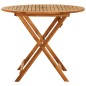vidaXL Tavolo da Giardino Pieghevole Ø90x75cm Massello di Eucalipto vidaXL Tavolo da Giardino Pieghevole Ø90x75cm Massello di Eucalipto