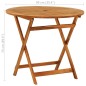 vidaXL Tavolo da Giardino Pieghevole Ø90x75cm Massello di Eucalipto vidaXL Tavolo da Giardino Pieghevole Ø90x75cm Massello di Eucalipto