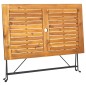 vidaXL Tavolo da Giardino Pieghevole 120x70x74cm in Massello di Acacia