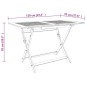 vidaXL Tavolo da Giardino Pieghevole 120x70x75 cm in Legno Eucalipto vidaXL Tavolo da Giardino Pieghevole 120x70x75 cm in Legno Eucalipto