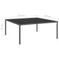 vidaXL Tavolo da Pranzo Esterni Antracite 170x170x72cm Acciaio e Vetro vidaXL Tavolo da Pranzo Esterni Antracite 170x170x72cm Acciaio e Vetro