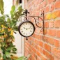 Esschert Design TF005 Orologio da parete di stazione con termometro Esschert Design TF005 Orologio da parete di stazione con termometro
