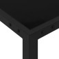 vidaXL Tavolo da Giardino 130x130x72 cm Nero in Acciaio e Vetro vidaXL Tavolo da Giardino 130x130x72 cm Nero in Acciaio e Vetro