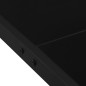 vidaXL Tavolo da Giardino 130x130x72 cm Nero in Acciaio e Vetro vidaXL Tavolo da Giardino 130x130x72 cm Nero in Acciaio e Vetro