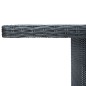 vidaXL Tavolino da Giardino Grigio Scuro Polyrattan e Vetro Temperato vidaXL Tavolino da Giardino Grigio Scuro Polyrattan e Vetro Temperato