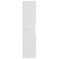 Armadio da Bagno Bianco Lucido 30x30x130 cm in Truciolato