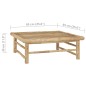 vidaXL Tavolo da Giardino 65x65x30 cm in Bambù vidaXL Tavolo da Giardino 65x65x30 cm in Bambù