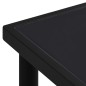 vidaXL Tavolo da Giardino 190x90x74 cm Nero in Acciaio