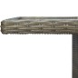 vidaXL Tavolino da Giardino Marrone Polyrattan e Vetro Temperato vidaXL Tavolino da Giardino Marrone Polyrattan e Vetro Temperato