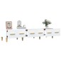 Mobile Porta TV Bianco 150x34,5x30 cm in Legno Multistrato Mobile Porta TV Bianco 150x34,5x30 cm in Legno Multistrato