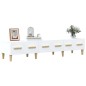 Mobile Porta TV Bianco 150x34,5x30 cm in Legno Multistrato Mobile Porta TV Bianco 150x34,5x30 cm in Legno Multistrato