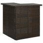 vidaXL Tavolo da Bar ad Angolo Marrone 100x50x105 cm in Polyrattan vidaXL Tavolo da Bar ad Angolo Marrone 100x50x105 cm in Polyrattan