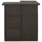 vidaXL Tavolo da Bar ad Angolo Marrone 100x50x105 cm in Polyrattan vidaXL Tavolo da Bar ad Angolo Marrone 100x50x105 cm in Polyrattan
