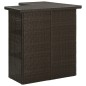 vidaXL Tavolo da Bar ad Angolo Marrone 100x50x105 cm in Polyrattan vidaXL Tavolo da Bar ad Angolo Marrone 100x50x105 cm in Polyrattan