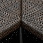 vidaXL Tavolo da Bar ad Angolo Marrone 100x50x105 cm in Polyrattan vidaXL Tavolo da Bar ad Angolo Marrone 100x50x105 cm in Polyrattan