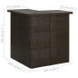 vidaXL Tavolo da Bar ad Angolo Marrone 100x50x105 cm in Polyrattan vidaXL Tavolo da Bar ad Angolo Marrone 100x50x105 cm in Polyrattan