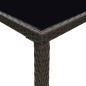vidaXL Tavolo da Bar per Esterni Marrone 130x60x110cm Polyrattan Vetro vidaXL Tavolo da Bar per Esterni Marrone 130x60x110cm Polyrattan Vetro