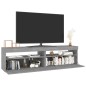 Mobile Porta TV con Luci LED 2pz Grigio Sonoma 75x35x40 cm Mobile Porta TV con Luci LED 2pz Grigio Sonoma 75x35x40 cm