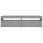 Mobile Porta TV con Luci LED 2pz Grigio Sonoma 75x35x40 cm Mobile Porta TV con Luci LED 2pz Grigio Sonoma 75x35x40 cm