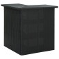 vidaXL Tavolo da Bar ad Angolo Nero 100x50x105 cm in Polyrattan vidaXL Tavolo da Bar ad Angolo Nero 100x50x105 cm in Polyrattan