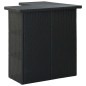 vidaXL Tavolo da Bar ad Angolo Nero 100x50x105 cm in Polyrattan vidaXL Tavolo da Bar ad Angolo Nero 100x50x105 cm in Polyrattan