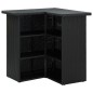 vidaXL Tavolo da Bar ad Angolo Nero 100x50x105 cm in Polyrattan vidaXL Tavolo da Bar ad Angolo Nero 100x50x105 cm in Polyrattan