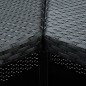 vidaXL Tavolo da Bar ad Angolo Nero 100x50x105 cm in Polyrattan vidaXL Tavolo da Bar ad Angolo Nero 100x50x105 cm in Polyrattan