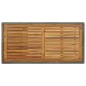 vidaXL Tavolo da Bar con Ripiani Grigio 120x60x110 cm in Polyrattan