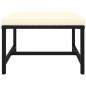 vidaXL Poggiapiedi Modulare con Cuscino in Polyrattan Nero vidaXL Poggiapiedi Modulare con Cuscino in Polyrattan Nero