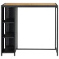 vidaXL Tavolo da Bar con Ripiani Nero 120x60x110 cm in Polyrattan vidaXL Tavolo da Bar con Ripiani Nero 120x60x110 cm in Polyrattan