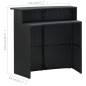 vidaXL Tavolo da Bar per Esterni Nero 120x55x110 cm in Polyrattan vidaXL Tavolo da Bar per Esterni Nero 120x55x110 cm in Polyrattan
