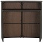 vidaXL Tavolo da Bar per Esterni Marrone 120x55x110 cm in Polyrattan vidaXL Tavolo da Bar per Esterni Marrone 120x55x110 cm in Polyrattan