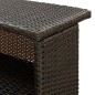 vidaXL Tavolo da Bar per Esterni Marrone 120x55x110 cm in Polyrattan vidaXL Tavolo da Bar per Esterni Marrone 120x55x110 cm in Polyrattan