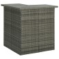vidaXL Tavolo da Bar Angolare Grigio 100x50x105 cm in Polyrattan vidaXL Tavolo da Bar Angolare Grigio 100x50x105 cm in Polyrattan