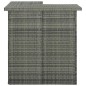 vidaXL Tavolo da Bar Angolare Grigio 100x50x105 cm in Polyrattan vidaXL Tavolo da Bar Angolare Grigio 100x50x105 cm in Polyrattan