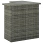 vidaXL Tavolo da Bar Angolare Grigio 100x50x105 cm in Polyrattan vidaXL Tavolo da Bar Angolare Grigio 100x50x105 cm in Polyrattan