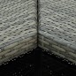 vidaXL Tavolo da Bar Angolare Grigio 100x50x105 cm in Polyrattan vidaXL Tavolo da Bar Angolare Grigio 100x50x105 cm in Polyrattan