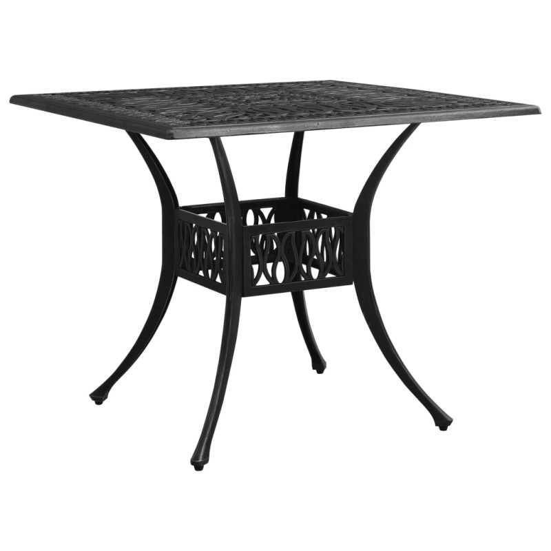 vidaXL Tavolo da Giardino Nero 90x90x73 cm in Alluminio Pressofuso vidaXL Tavolo da Giardino Nero 90x90x73 cm in Alluminio Pressofuso