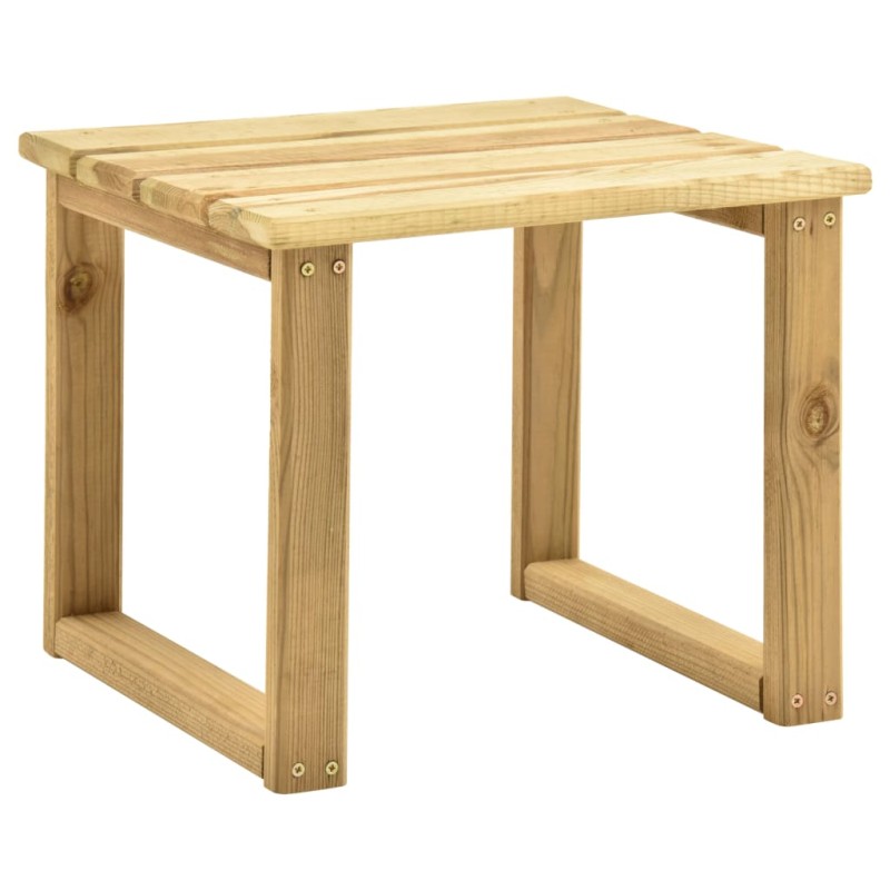 vidaXL Tavolo per Lettino Prendisole 30x30x26 cm in Pino Impregnato vidaXL Tavolo per Lettino Prendisole 30x30x26 cm in Pino Impregnato