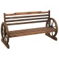 vidaXL Panchina da Giardino 142 cm in Legno Massello di Abete vidaXL Panchina da Giardino 142 cm in Legno Massello di Abete