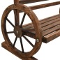 vidaXL Panchina da Giardino 142 cm in Legno Massello di Abete vidaXL Panchina da Giardino 142 cm in Legno Massello di Abete