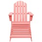 vidaXL Sedia Giardino Adirondack con Ottomana Massello di Abete Rosa vidaXL Sedia Giardino Adirondack con Ottomana Massello di Abete Rosa