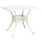 vidaXL Tavolo da Giardino Bianco 90x90x73 cm in Alluminio Pressofuso vidaXL Tavolo da Giardino Bianco 90x90x73 cm in Alluminio Pressofuso