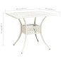 vidaXL Tavolo da Giardino Bianco 90x90x73 cm in Alluminio Pressofuso vidaXL Tavolo da Giardino Bianco 90x90x73 cm in Alluminio Pressofuso